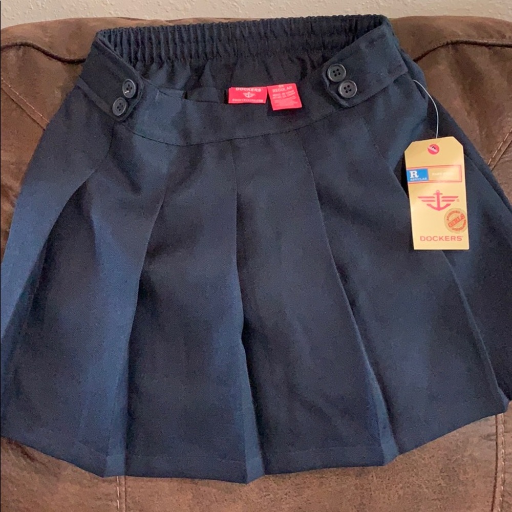 Dockers Girls Navy Uniform Skort Size 6X